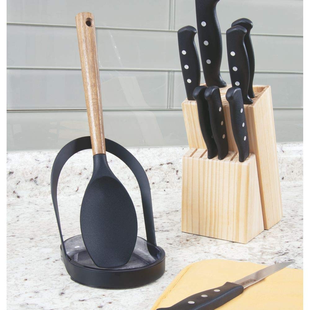 Negro Mate InterDesign iDesign Austin Cesta metálica con Porta Bananas