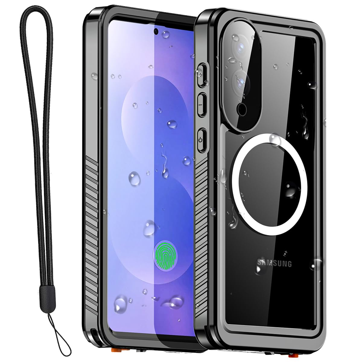 AICase for Samsung Galaxy S25 Edge Waterproof Case Clear with MagSafe Snowproof,Dustproof and Shockproof,IP68 Certified Real 360 Full Body Protection Water Proof Underwater Cover for S25 Edge 6.65"