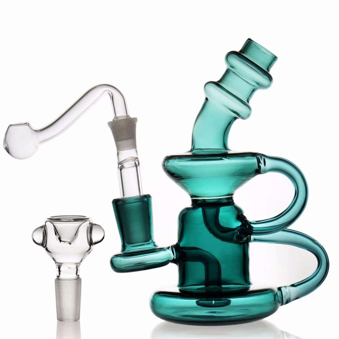 PSungar Bong Black Cup Small Recycler Bong Bong 14.4 mm Bong Bowl 2