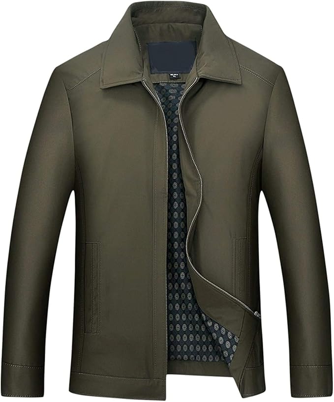 Men's Casual Lapel Collar Outerwear Jacket Coats Clothing