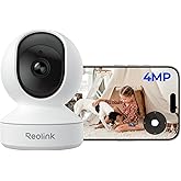 Reolink E1 4MP Indoor Security Camera - 360° Auto Tracking, AI Person/Pet/Cry Detection, for Baby/Pet, Night Vision, 2-Way Ta