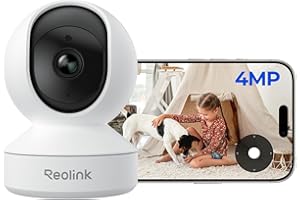 Reolink E1 4MP Indoor Security Camera - 360° Auto Tracking, AI Person/Pet/Cry Detection, for Baby/Pet, Night Vision, 2-Way Ta