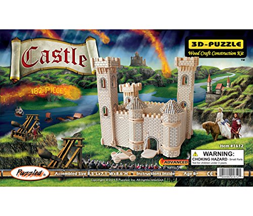 Puzzled Castle Wooden 3D Puzzle Construction Kit