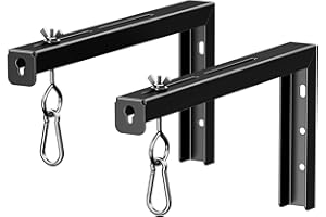 PUTORSEN Universal Projector Screen Ceiling Mount L-Brackets, Wall Hanging Mount 12 inch Adjustable Extension with Hook Kit, 