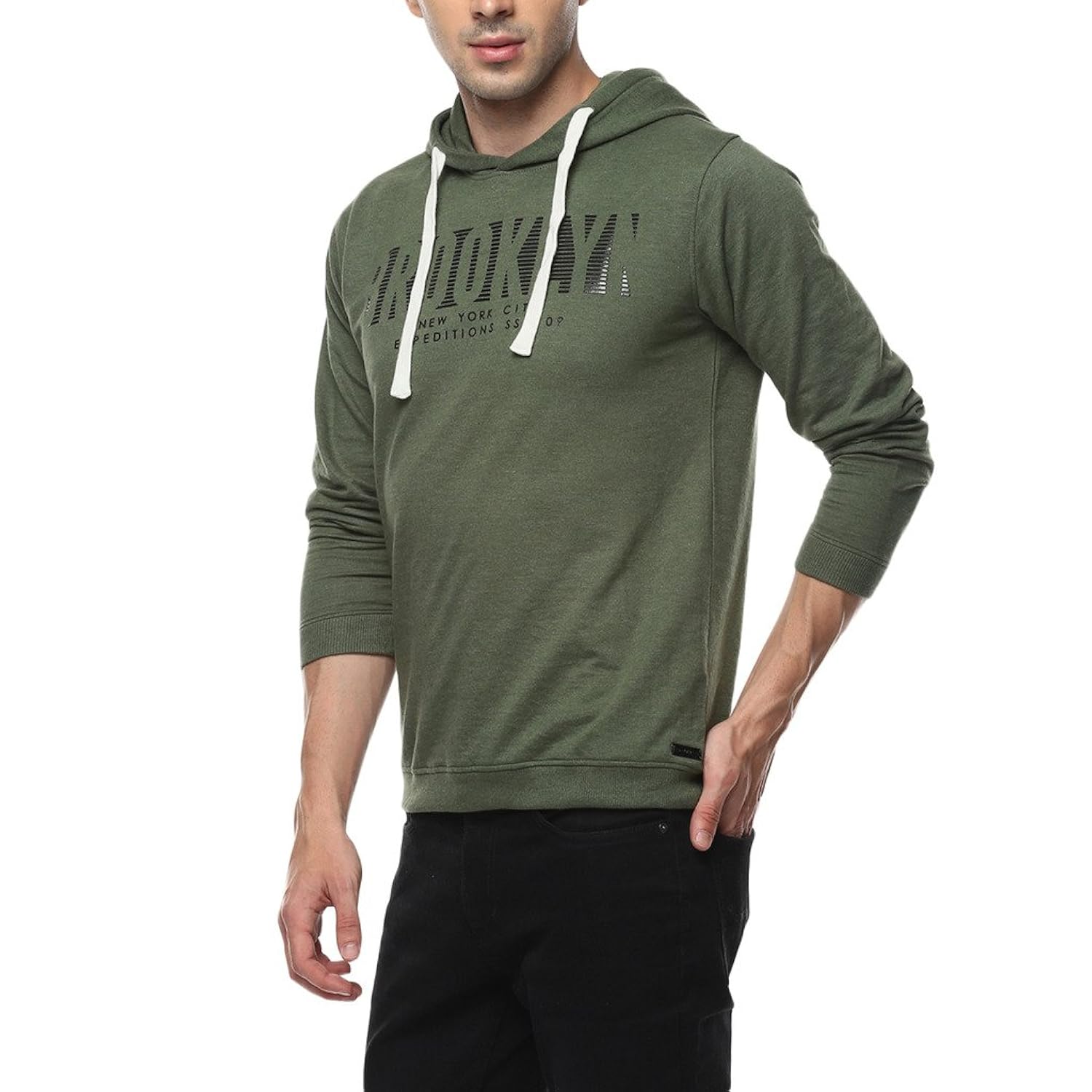 elaborado hooded cotton tshirt