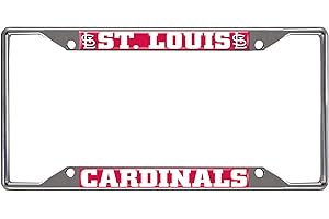 FANMATS MLB Unisex-Adult Chrome Metal License Plate Frame