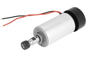 BORDSTRACT Spindle Motor, Brushless Spindle Motor 300W 52mm DC 48V CNC Spindle ER11 Air Cooled Motor Spindle Motor Kits for Engraving Machine