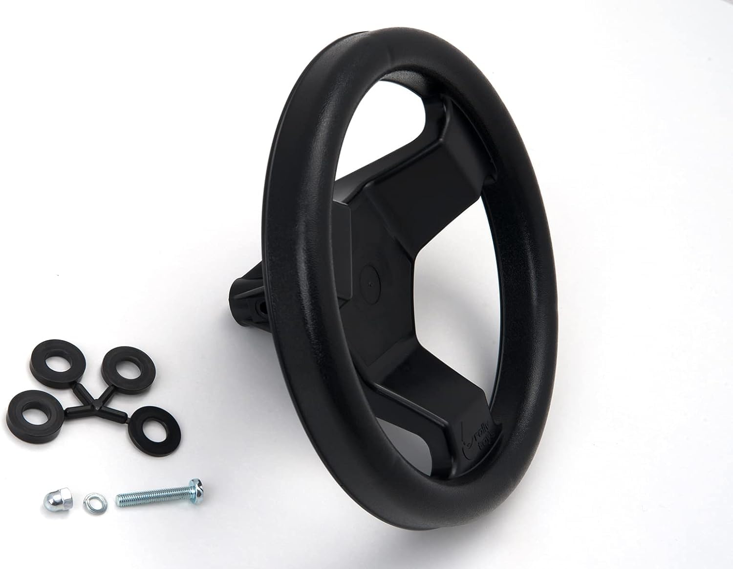 Rolly Toys Steering wheel for pedal vehicles (accessories for rollyFarmtracs, rollyX-Tracs and rollyUnimogs, black steering wheel, steering wheel) X38600001580