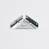 Merriway BH00029 10 Pcs Corner Brackets 50mm x 50mm 15mm Deep BZP Steel view 2