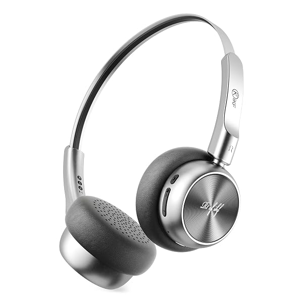 IKF R1 WIRELESS BLUETOOTH HEADPHONES, RETRO CLASSIC LIGHTWEIGHT HEADSET, BUILTI-IN MIC, 60H PLAYBACK, DUAL DEVICE CONNECTIVITY, LOW LATENCY, APP CUSTOMIZATION,THROWBACK 80S 90S,OOTD, BLACK