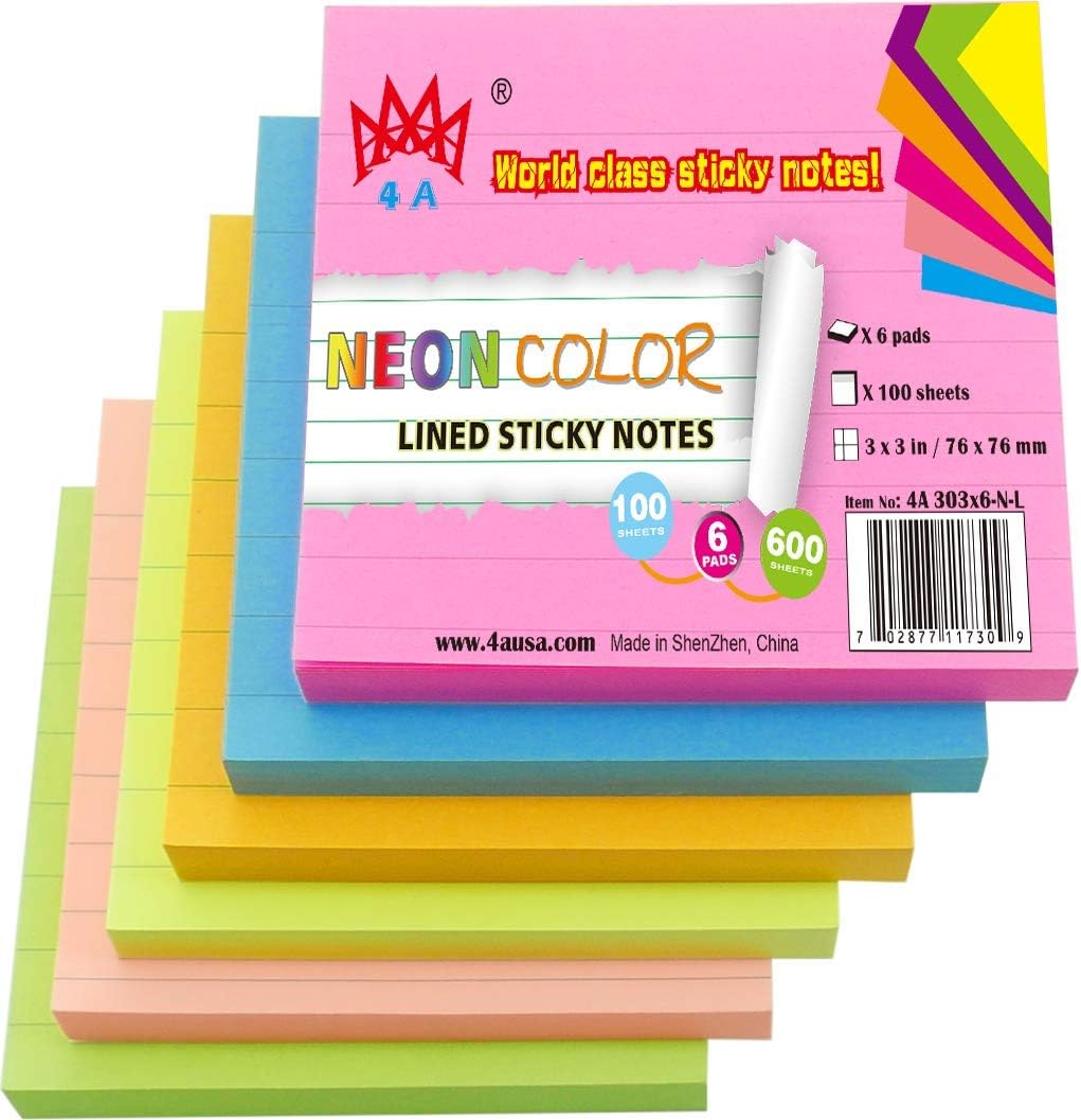 4A Lot de 100 feuilles de papier autocollant 7,6 x 7,6 cm Amazon.fr Fournitures de bureau