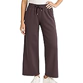 Spyder Womens Pants - Double Knit Wide Leg Pants Woman with Pockets Drawstring Waistband Joggers Sweatpants Women