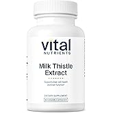 Vital Nutrients Milk Thistle Extract 250mg - Vegan Milk Thistle Supplement for Liver Function & Detox - Antioxidant Support for Glutathione Production - Gluten, Dairy, Soy Free - Non-GMO - 60 Capsules
