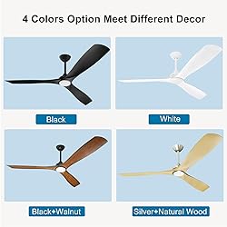 Depuley 60" Modern Ceiling Fan with Lights and