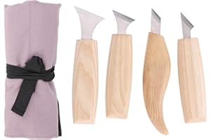ANKROYU 7PCS Wood Carving Kit, Stainless Steel Carving Cutter, Hand Carving Tool, Hand Carving Cutter, Fine Wood Carving Tool