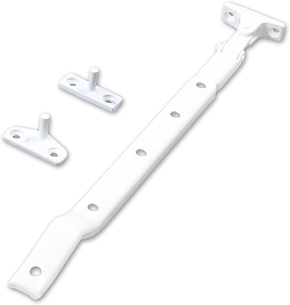 Long 10" White Window Casement Stay Arm Lever Pull Handle Catch Latch