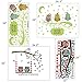Two Wall Stickers,Techfeed Night Light Wall Decals and Branch Owl Wall Stickers for Kids Rooms Bedroom Decorative Removable Wall Decor Stickers for Girls Boys