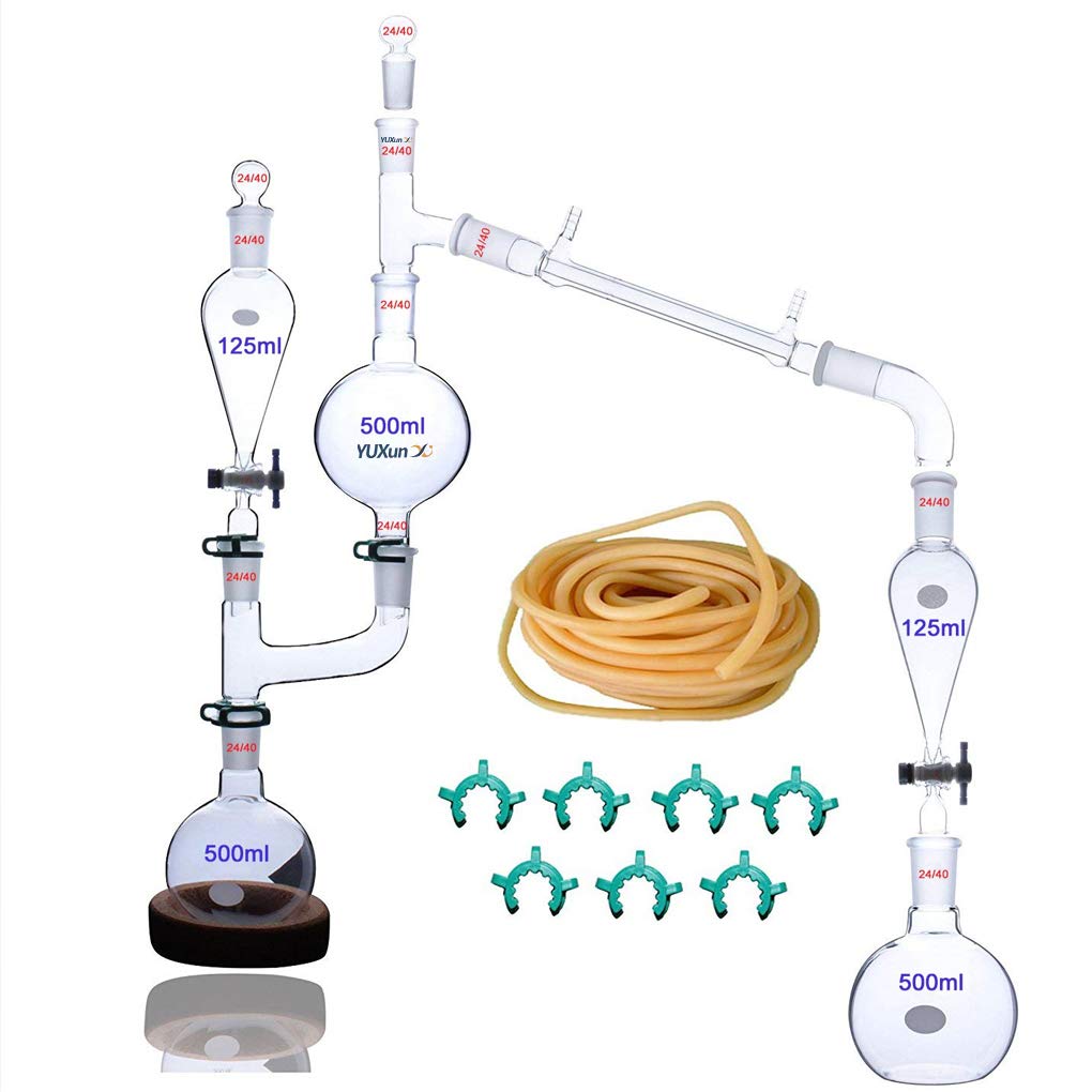 New 500ml 23pcs Glass Steam Distillation Apparatus Essential Oil Extraction Lab Glassware Kit Water Distiller Purifier Amazon Com Industrial Scientific New 500ml 23pcs Glass Steam Distillation Apparatus Essential Oil Extraction Lab Glassware Kit Water Distiller Purifier Amazon Com Industrial Scientific