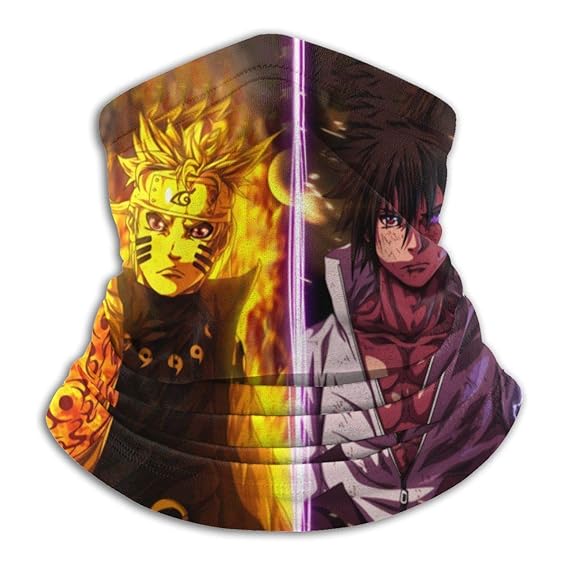 Uzumaki Naruto Uchiha Sasuke Wallpaper Seamless Face Mask Bandanas For Dust Outdoors Festivals Sports Amazon In Clothing Accessories