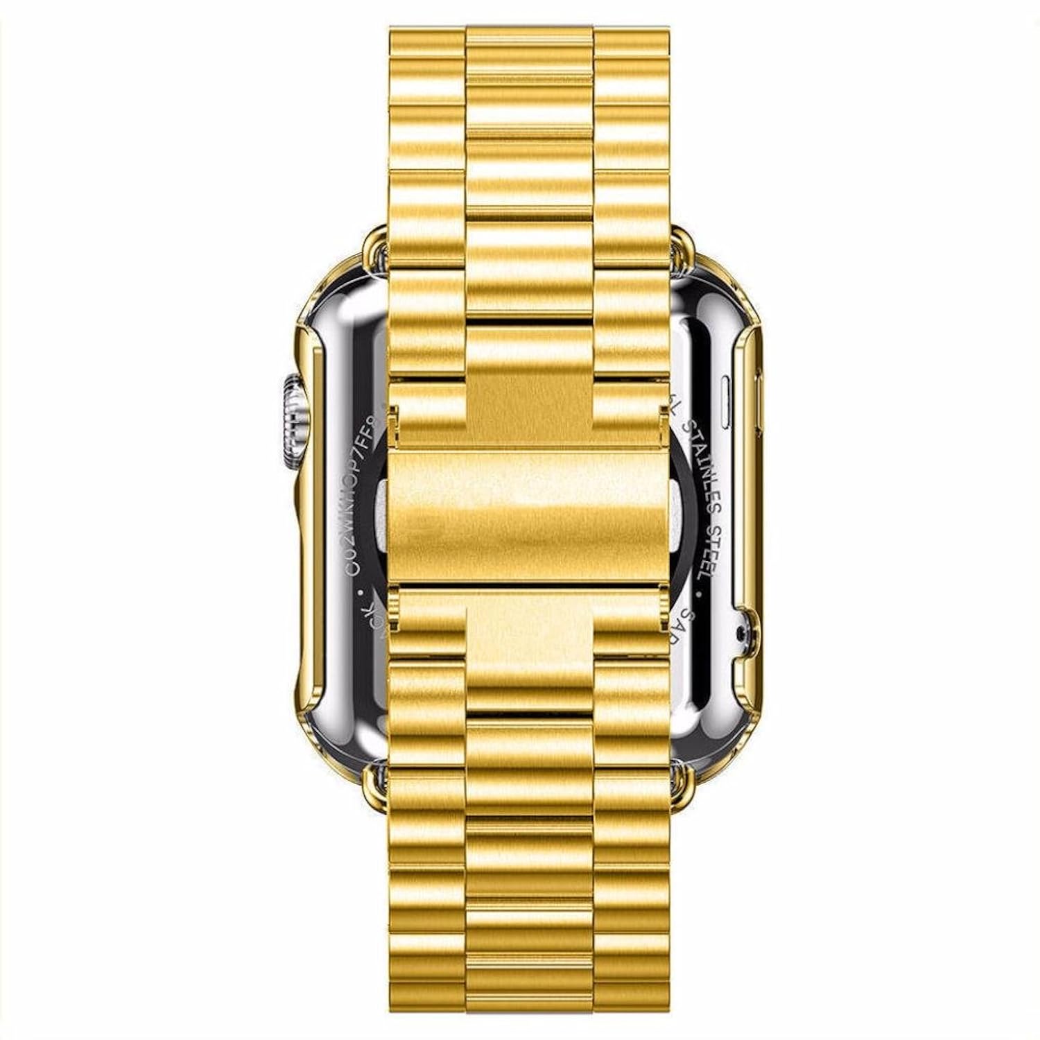 在庫有 Aloneaステンレススチールブレスレットストラップバンド Case For Apple Watchシリーズ1 42 Mm ゴールド B01n5ahpfy Panchayatpost Com