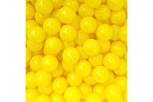 EOSAU Ball Pit Balls 100 Phthalate Free BPA Free Crush Proof 2.16 Inches Plastic Balls for Ball Pit Ideal Gift for Toddlers Babies Kids Pool Water Toys Play Tent, Yellow