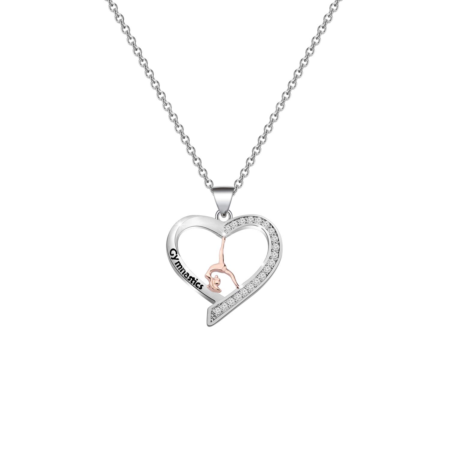 Gymnastist Necklace gifts Gymnast Pendant Jewelry Gymnastics Inspirational Team Gifts for Gymnast women girls (necklace)