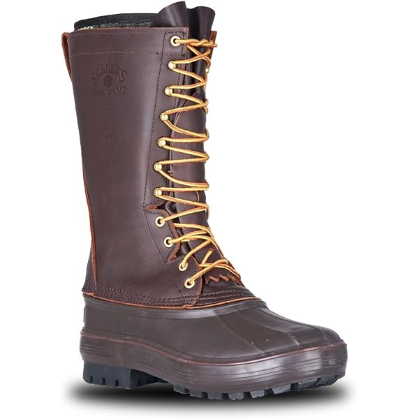 ? LaCrosse Leather Winter Rubber Duck Boots Thinsulate Mens 12 Brown Lined Snow 71lJuO-blQL._AC_SY300_QL30_.jpg main image 2
