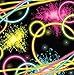 Glow Party Supply Pack for 16 Guests: Straws, Dinner Plates, Cups, Luncheon Napkins, and Table Cover