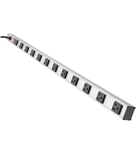 OUTLET【タン 140㎝×30本】 Amazon.com: Tripp Lite 8 Outlet Bench & Cabinet Power Strip, 24 in