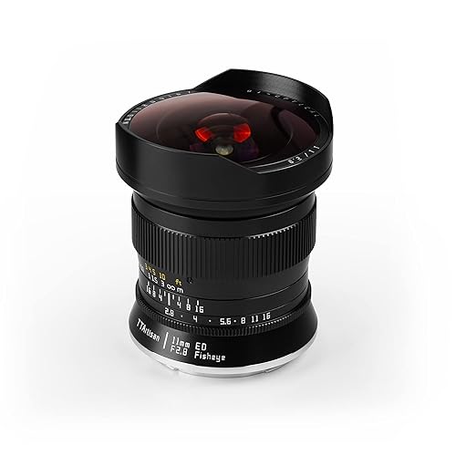TTartisan 11mm Ultra Wide Angle Fisheye Lens, Compatible with