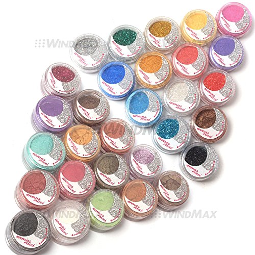 Brand New 30 Mulit Color Cold Smoked Warmer Glitter Shimmer Pearl Loose Eyeshadow Pigments Mineral Eye Shadow Dust Powder Makeup Party Cosmetic Kit