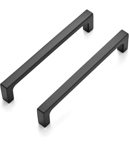 dresser hardware black Estmoon 30-Pack Matte Cabinet Handles – 5-Inch (128mm Hole Centers) Square Kitchen Cabinet Pulls – Thickened Stainless Steel, Fingerprint-Resistant, Modern Design For Cabinets, Drawers, And Dressers VM mini prom ELEGANTPARK Black Heels for Size:xxl