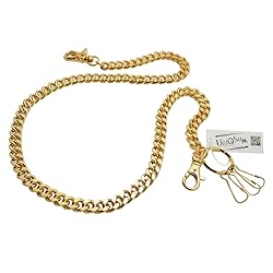 UNIQSUM Basic Curb Cuban Link wallet chain Swivel