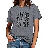 VillbeCoser Graphic Tees for Women Casual Cute Tops Funny Printed Soft Shirts Summer Short Sleeve