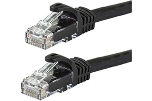 Monoprice Flexboot Cat6 Ethernet Patch Cable - Network Internet Cord - RJ45, Stranded, 550Mhz, UTP, Pure Bare Copper Wire, 24