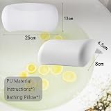 Koelaa Luxury Bath Pillow Tub Headrest Waterproof Spa Comfort Neck Back Support view 9