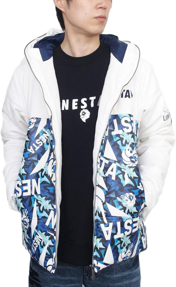 Amazon ネスタブランド Nesta Brand ジャケット インパクト 総柄 中綿 ジャケット アウター メンズ 3nb1703 Xl White コート ジャケット 通販