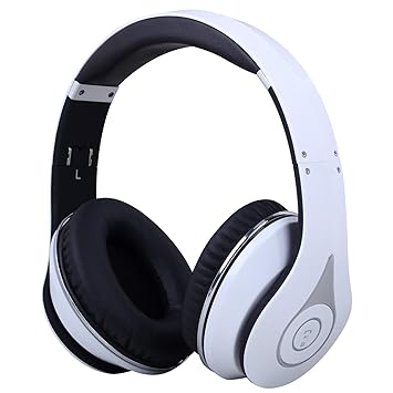 August EP640 Bluetooth v4.1 aptX NFC Kopfhörer - Over-Ear Stereo Headset (weiß)
