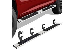 TNMT 6.5" Running Boards for 2007-2018 Chevy Silverado/GMC Sierra 1500, 2007-2019 2500HD 3500HD Crew Cab (4 Full-Size Doors) - Side Steps Bars for Truck
