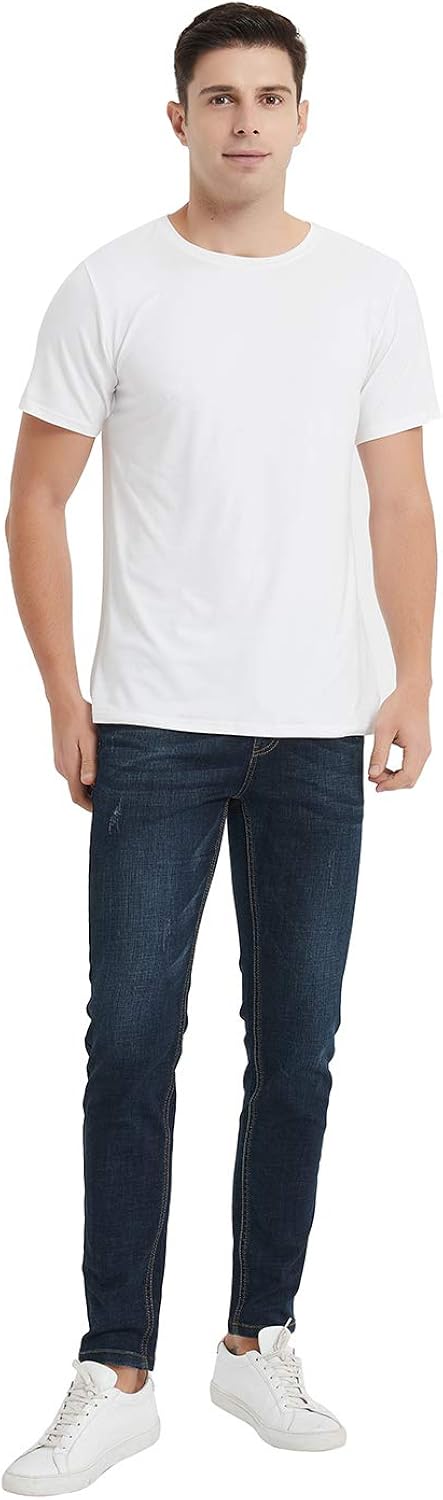 U2SKIIN 2 Pack Mens Plain t Shirts, Crew-Neck Short Sleeve T-Shirt for Men at  Men’s Clothing store