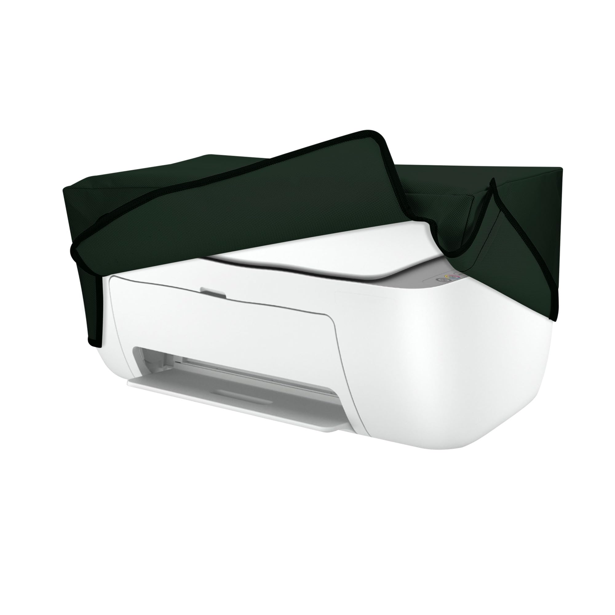 kwmobile Dust Cover Compatible with HP DeskJet 2755e / DeskJet 2720e / 2710e / 2820e / 2721e - Printer Case - Fabric Protector Cover - Dark Green