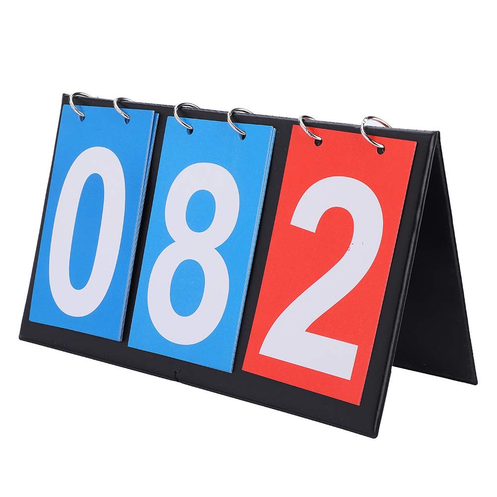 VOBOR Sports Scoreboard, 3 Digit Waterproof Scoreboard Flip with Number Cards from 00 to 99, Darts Scoreboard Electronic for Indoor Outdoor Sports Activities