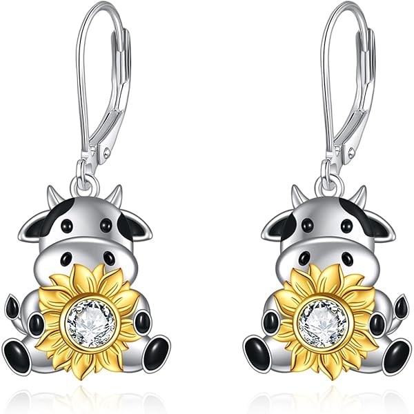 Lavishe Pendientes De Plata De Ley 925 Con Diseño De Flor De Lis, Plata De Ley, No Es Una Piedra Preciosa