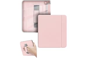 for Kobo Libra Colour/Libra 2 eReader 7 Inch Case with Wrist Strap and Auto Sleep/Wake, Shock-Proof & Scratch-Resistant (Pink