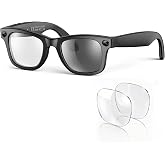 2026 AI Smart Glasses with Camera,4K HD Video &amp; Photo Capture,Real-Time Translation,Recording Glasses with AI Assistant,Open-Ear Audio,Object Recognition Glasses (Photochromic Lens+Blue Light Lens)