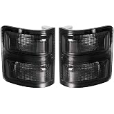 HERCOO Smoke Side Mirror Marker Lights Lens Compatible with 2008-2016 F250 F350 F450 Super Duty Turn Signal Aftermarket Replacement, Qty: 2