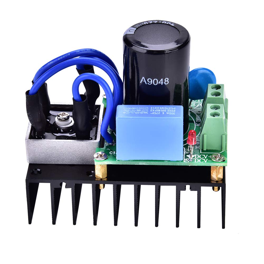 Módulo Rectificador, 0-220V AC a 0-311V DC 10A Rectificador Universal Tarjeta Rectificadora Tarjeta de Fuente de Alimentación para Indicadores de Potencia y Marcas de Serigrafía