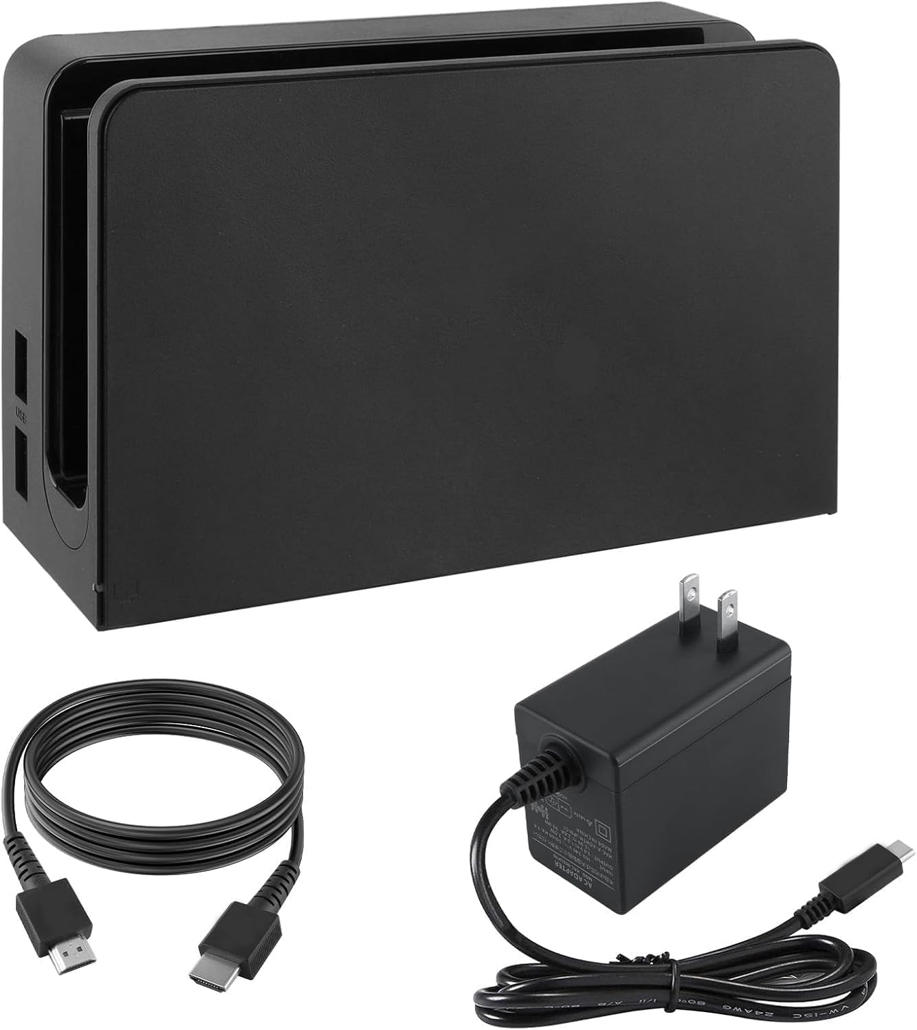 Dock Station for Nintendo Switch/Switch OLED with LAN Port,3-1 Switch Docking Station Set for TV with 1080P HDMI Cable and AC Adapter,Dock Base Charging Dock Station for Nintendo Switch/OLED (Black)