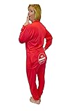 Big Feet Pajama Co Red Union Suit with Funny Butt