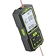 Inkerma Dual Laser Measurement Tool, 393Ft/120M Bilateral Laser Distance Meter, Rechargeable Laser Measure with Ft/in/M Multiple Units, Angle Sensor, Pythagorean Mode, Area and Volume